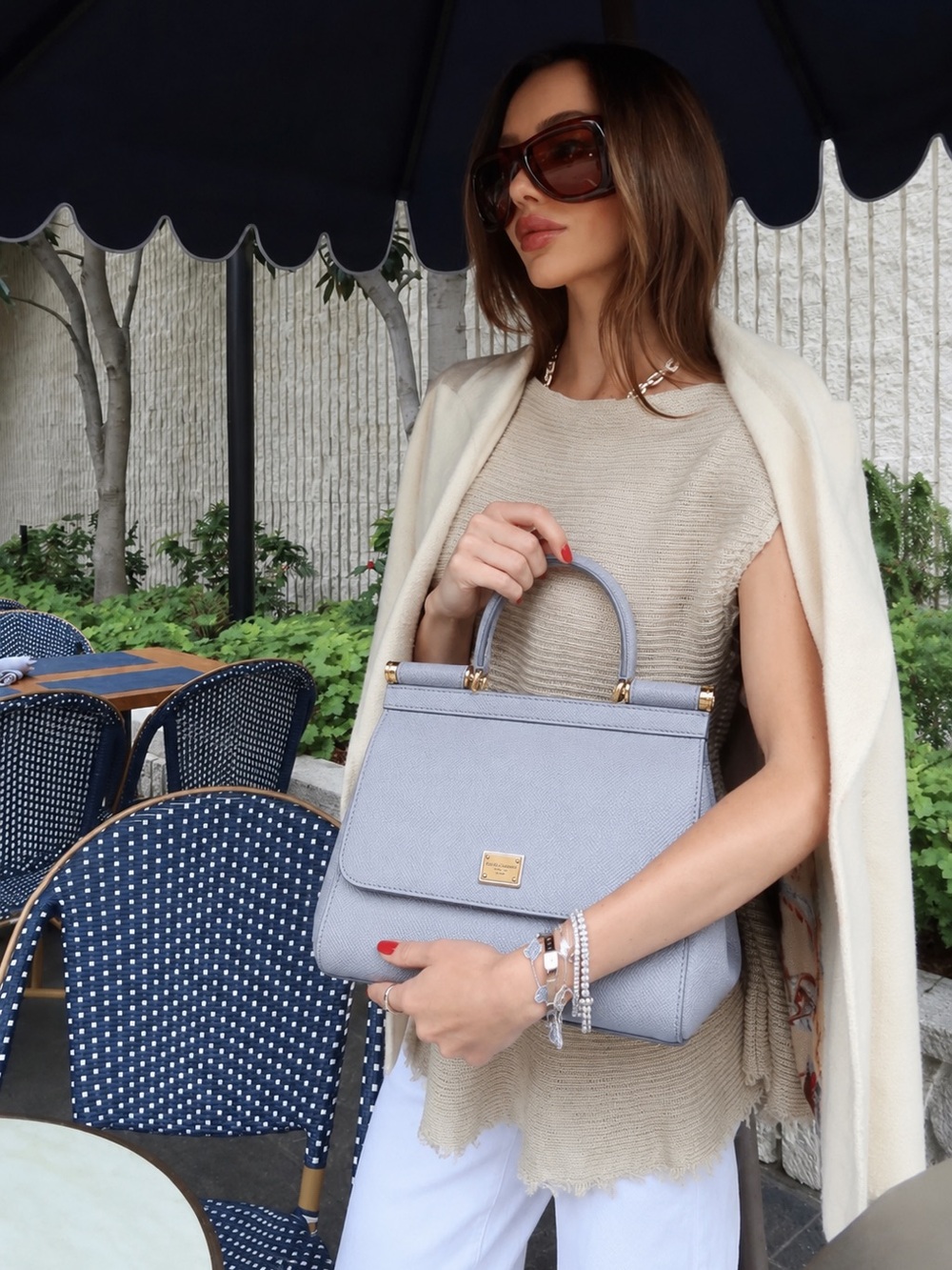 DOLCE & GABBANA DG Sicily Small Top Handle Leather Purse